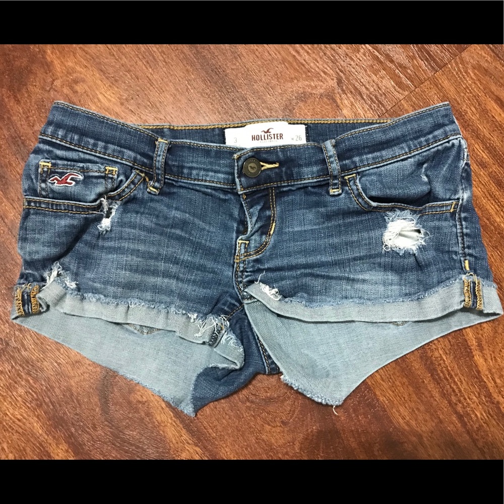 Destroyed Denim Hollister Shorts
